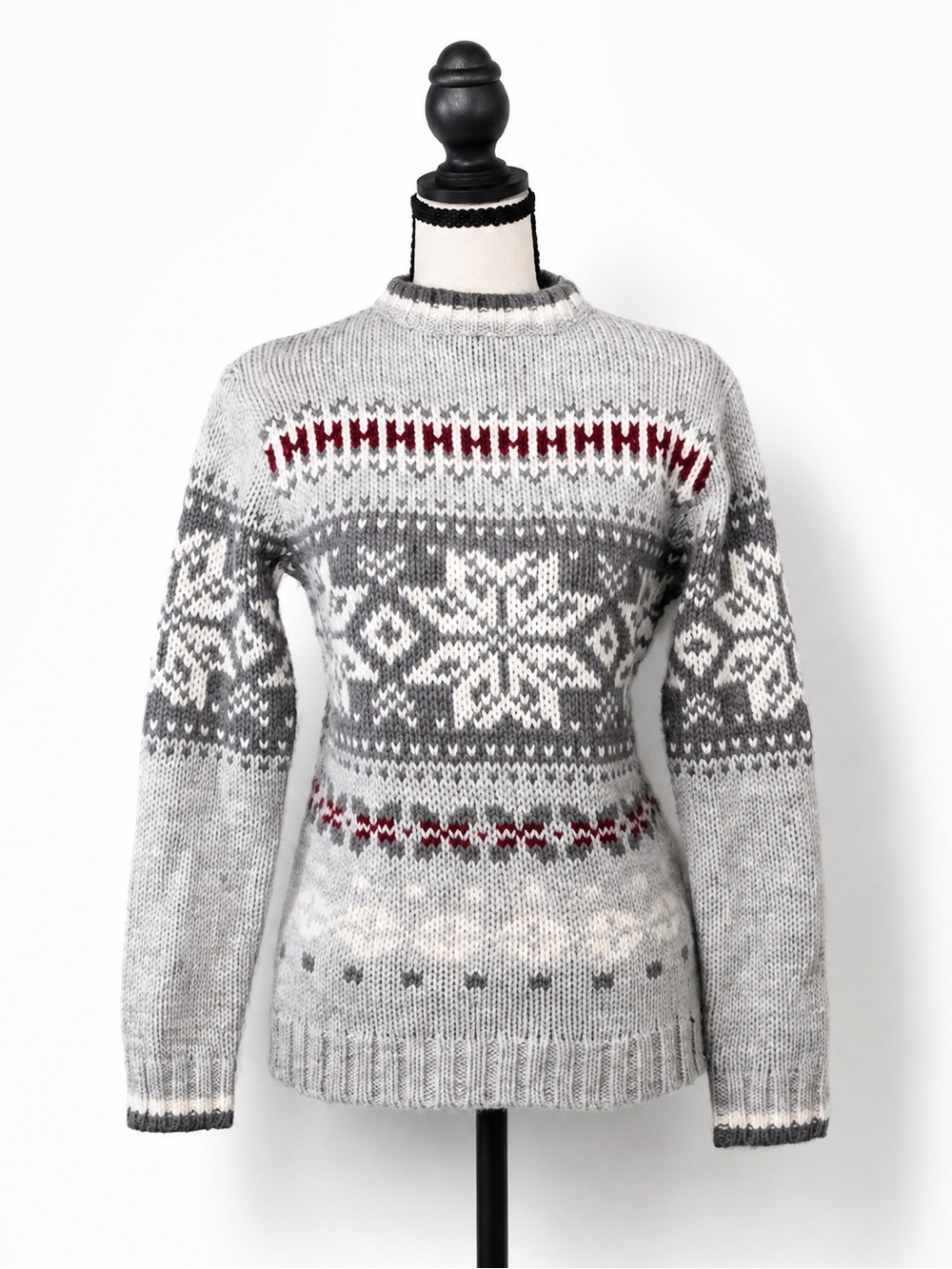 Vintage 2000 Tommy Hilfiger Fair Isle Wool Alpaca Nordic Sweater Y2K Sz S